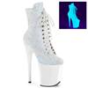 Pleaser - FLAMINGO1020LG Bottes de plateforme, Pole dance chaussures - Blanc Product image
